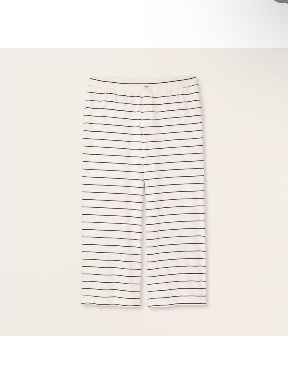 Parke X Target white and navy striped pants